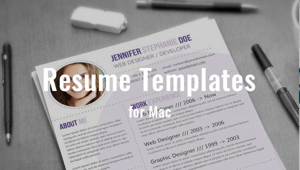 ms word resume templates for mac
